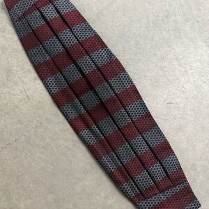 After Six by Rudoker Gray & Red Stripe Cumberbund